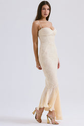 Vanilla Chiffon & Lace Gown | Dress In Beauty